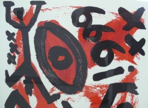A.R.Penck, O.T., Detail, 1999, Kaltnadelradierung, 80x60cm