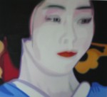 Andrea Holzinger, Geisha 2010, Öl-LW 100x110cm