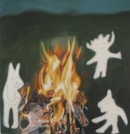 Galerie Unterlechner, Andrea Holzinger, Feuer, 2014, Öl auf Leinwand, 60x60cm