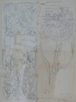 Hermann Nitsch, Liste für Frankfurt 1980, Kugelschreiber-Papier 58x42cm
