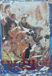 Hommage a Fellini 1997, Decollage-Siebdruck 80x60cm