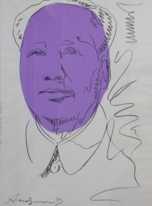 Mao 1974, Siebdruck,Bill MillersWallpaper Studio,  90x75cm