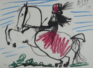 Pablo Picasso, L.M.Dominguin, Toros y Toreros, 1961, numm.Druck, 27x37cm  (7)